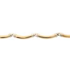 Image 5 of Two-tone gold bar bracelet