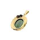 Image 6 of Gold pendant with green tourmaline