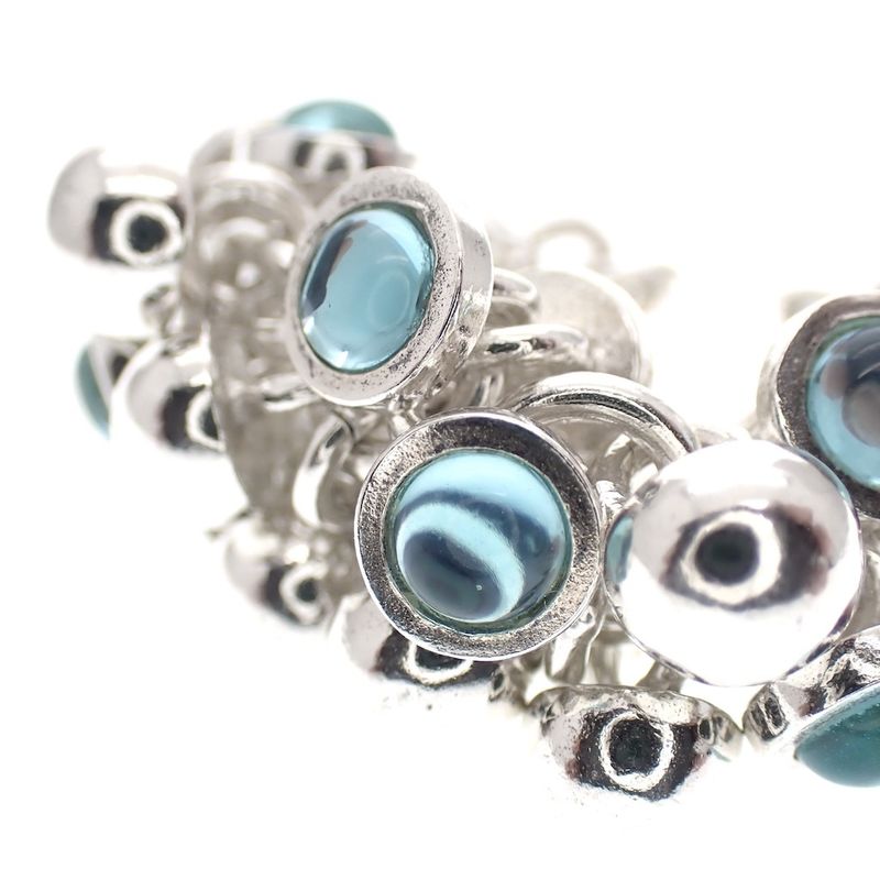 Image 3 of Silver fantasy ring with charms; aqua | ESPRIT