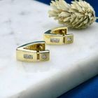 Image 2 of 14 Karat Gold Earrings with Zirconia