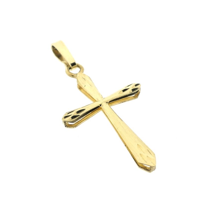 Image 2 of Gold pendant of a cross