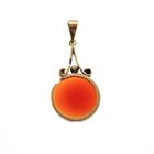 Image 7 of Vintage gold pendant with carnelian