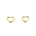 Image 1 of Gold heart-shaped earrings | Ø 14.0 mm