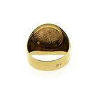 Image 4 of Gold pinky ring with coin | John F. Kennedy