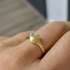 Image 10 of 8 carat ring with diamonds; 0.02 ct.