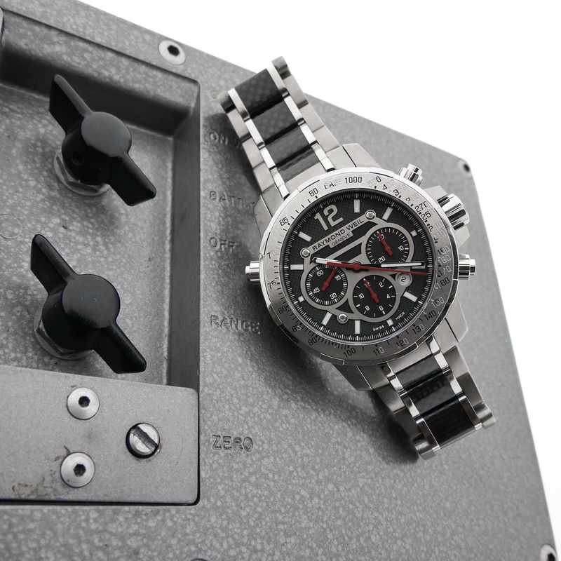 Image 15 of Raymond Weil Nabucco Titanium 7800-TCF-05207; Automatic chronograph men's watch