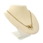 Image 6 of Gold jasseron link chain with fixed pendant