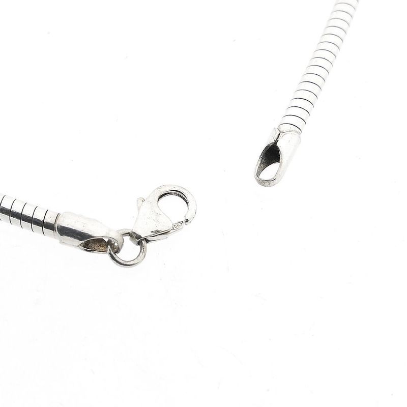 Image 5 of Silver Snake Link Necklace