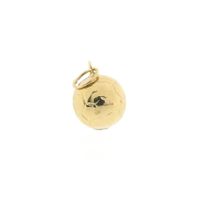 Gold pendant of a football
