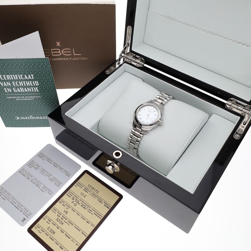 Image 18 of Ebel Onde 'Mother of Pearl' 1216173; Women's watch with diamonds