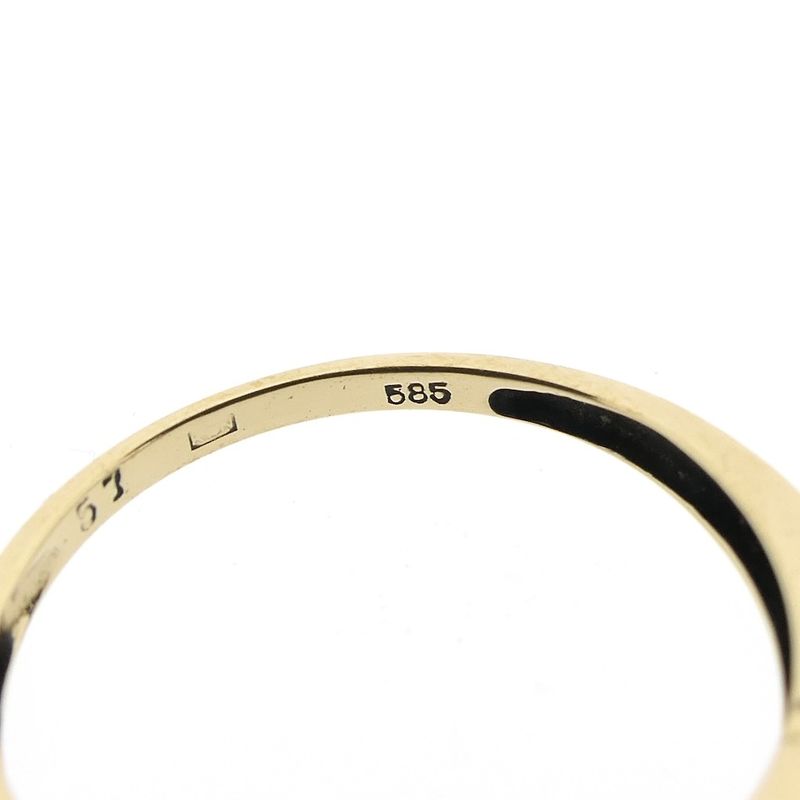 Image 5 of Gold subtle ring with diamond | 0.01 ct.