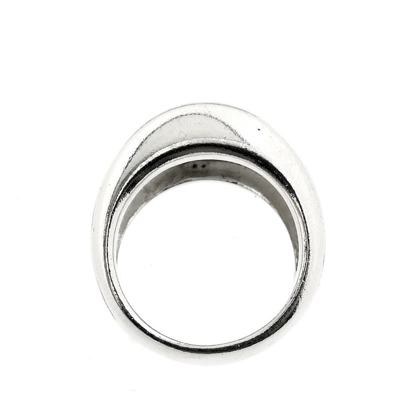 Image 3 of Silver ring with a domed design