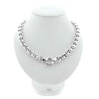 Image 1 of Silver jasseron link necklace