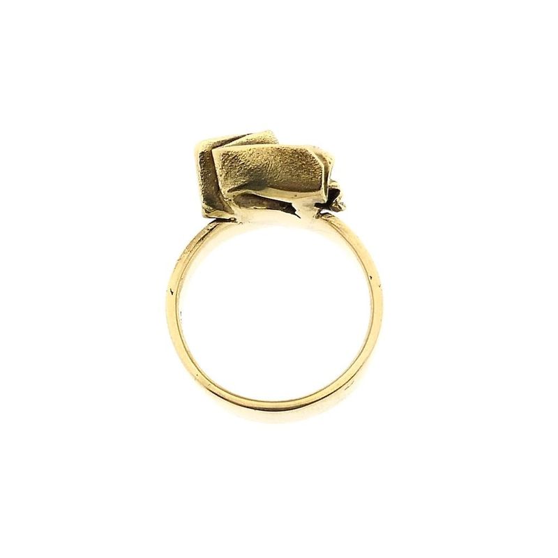Image 5 of Golden ring with organic design