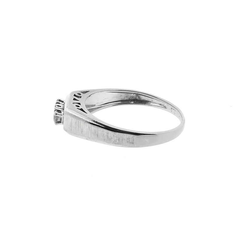 Image 6 of White gold ring with diamond | 0.15 ct.