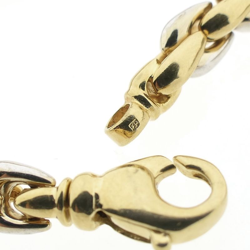 Image 7 of Two-tone gold fantasy link necklace