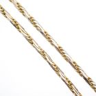 Image 4 of 18K. Two-tone twisted link chain | 49.5 cm
