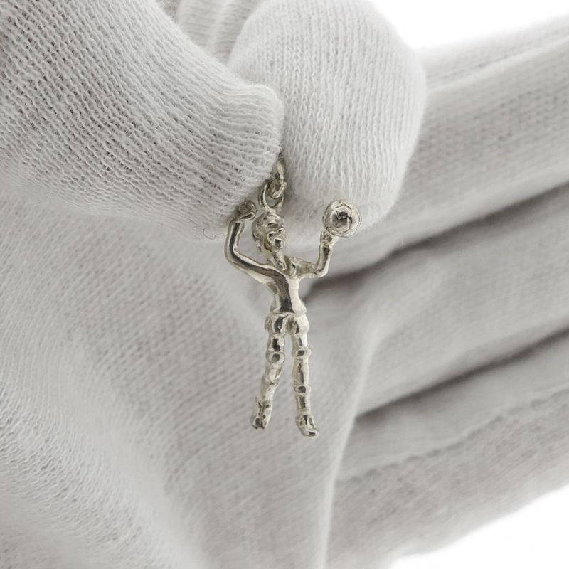 Image 1 of Silver pendant of a volleyball player