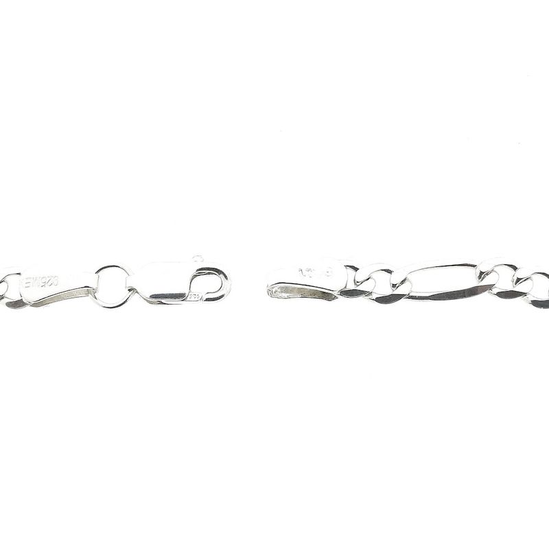 Image 3 of Silver Figaro link chain | 70.5 cm