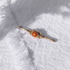 Image 2 of Antique gold brooch with blood coral
