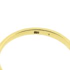 Image 8 of Gold subtle entourage ring with 0.08 ct. diamond & emerald