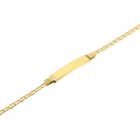 Afbeelding 10 van Gouden marineschakel kinderarmband met graveerplaatje | 12,5 cm - 15 cm
