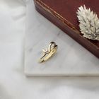 Image 2 of Golden fantasy ring with diamond | 0.10 ct.