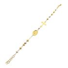 Image 6 of Two-tone gold rosary bracelet