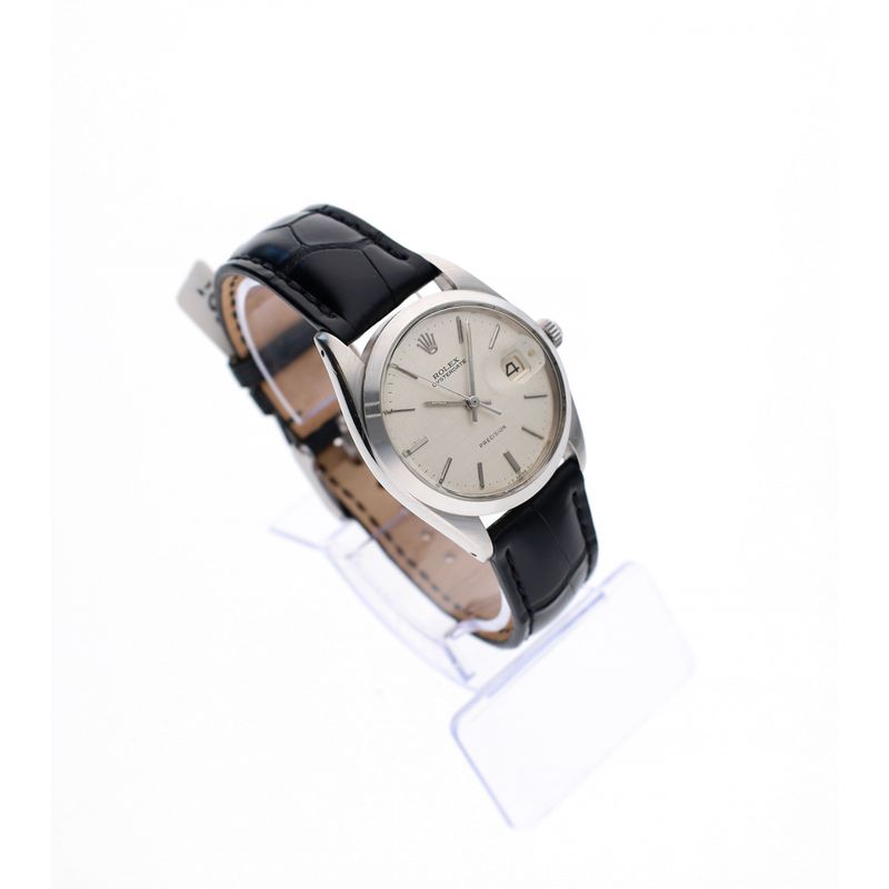 Image 6 of Rolex Oysterdate Precision 'Linen' 34mm 6694; Vintage Watch