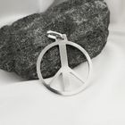Image 8 of Silver pendant of a peace sign