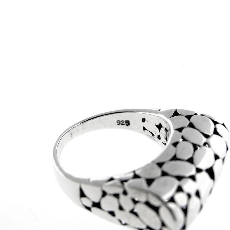 Image 6 of Silver nugget ring; Women