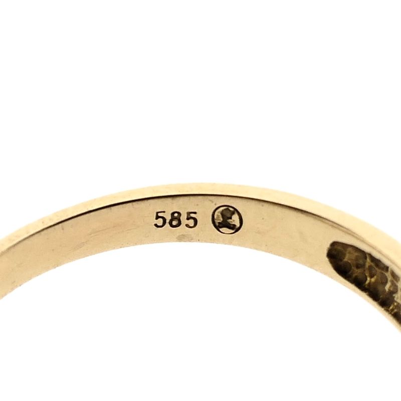 Image 8 of Yellow Gold Diamond Ring; 0.10 ct; 14 Karat; Size 17