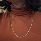 Image 5 of Gold flat fantasy chain | 60 cm