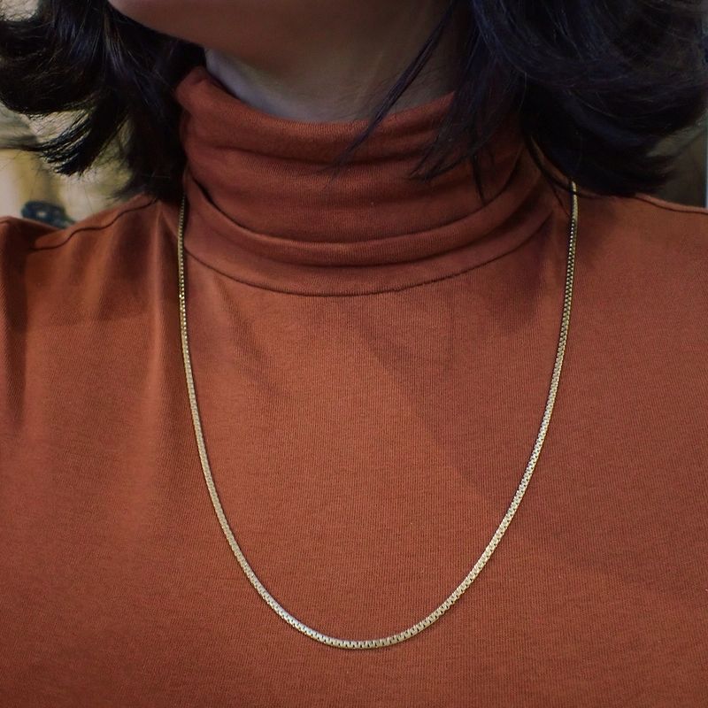 Image 5 of Gold flat fantasy chain | 60 cm