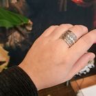 Image 8 of Silver ring with braided pattern