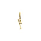 Afbeelding 3 van Gouden minimalistische hanger met diamant; 0,015 ct.