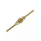 Image 2 of Vintage gold brooch with garnet