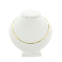 Gold Omega link necklace | 42.5 cm