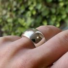 Image 6 of Wide silver domed ring
