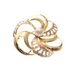 Image 2 of Vintage two-tone gold brooch with pearl