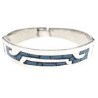 Image 1 of Silver slave bracelet with an enamel mosaic; Size S