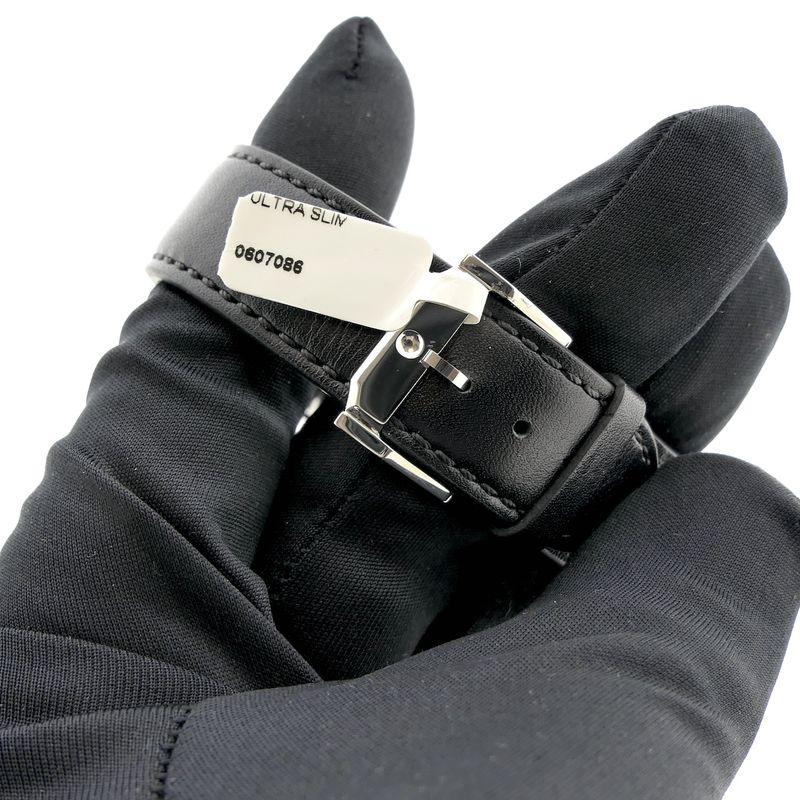 Image 8 of Movado Ulta Slim; Steel men's designer watch with gray dial; 0607086