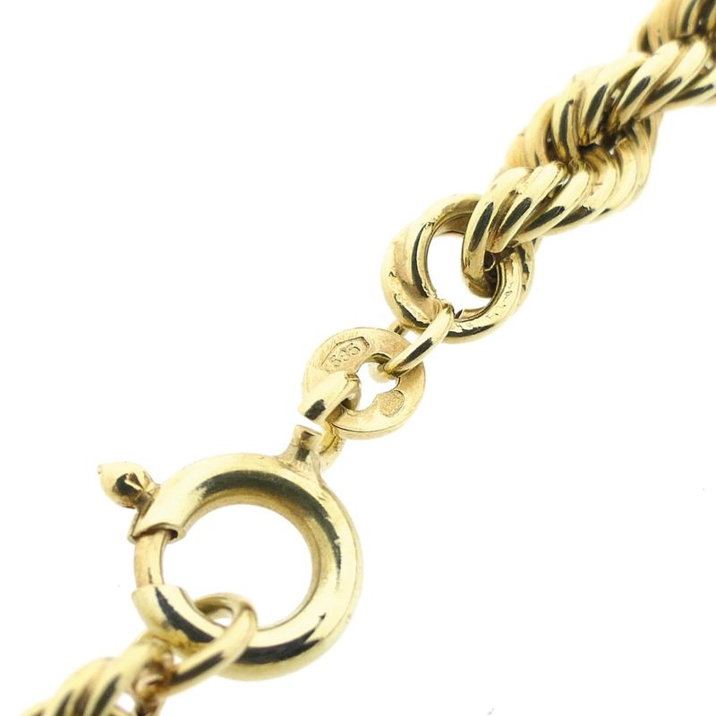 Image 5 of Gold twisted link chain