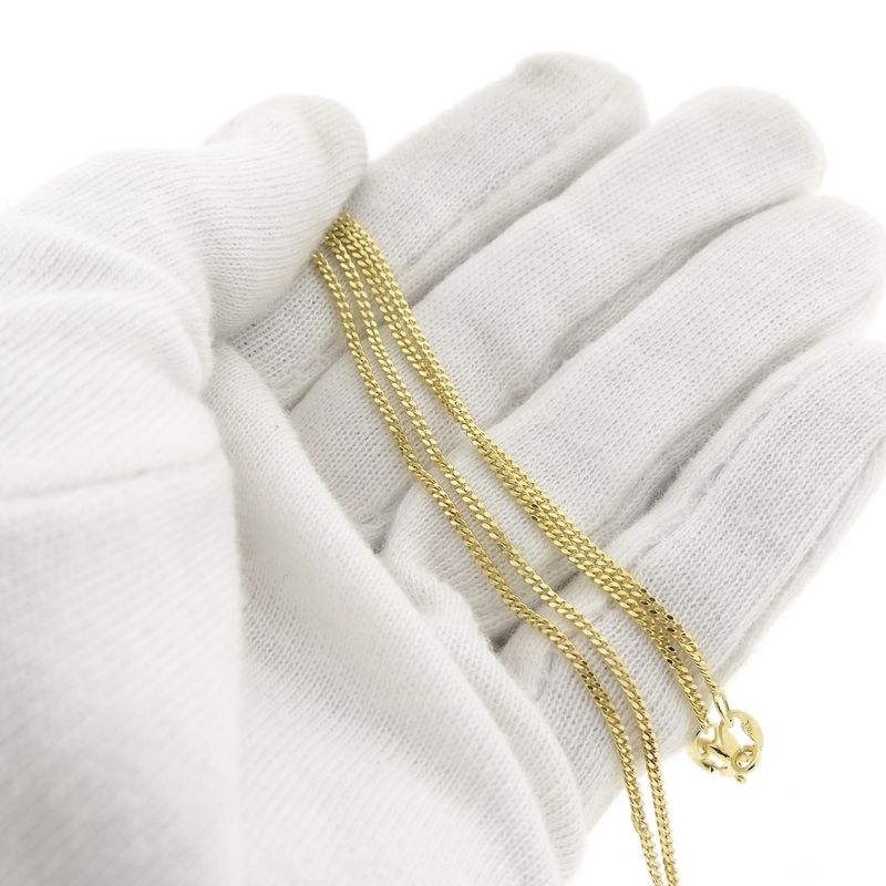 Image 7 of Gold gourmet link chain | 50 cm