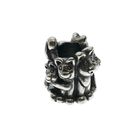 Image 1 of Trollbeads charm; Silver; Family of Kittens