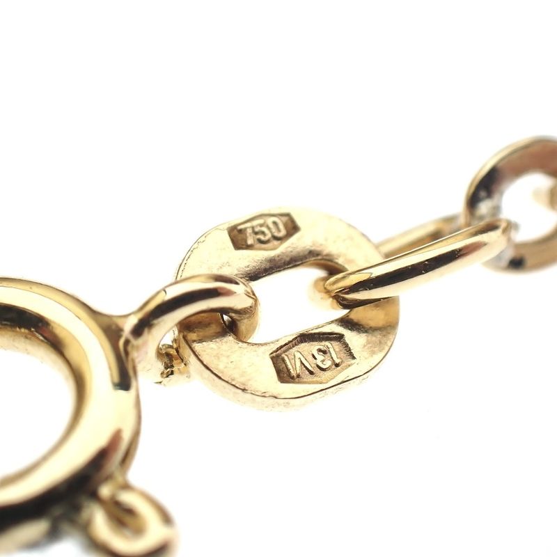 Image 8 of 18K Gold Flat Anchor Link Chain | 50cm