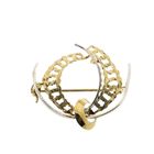 Image 1 of Vintage two-tone gold fantasy brooch