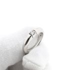 Image 9 of White Gold Solitaire Ring with Diamond; 0.08 ct.