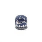 Image 1 of Pandora charm; Silver; Christmas Crystal Ball