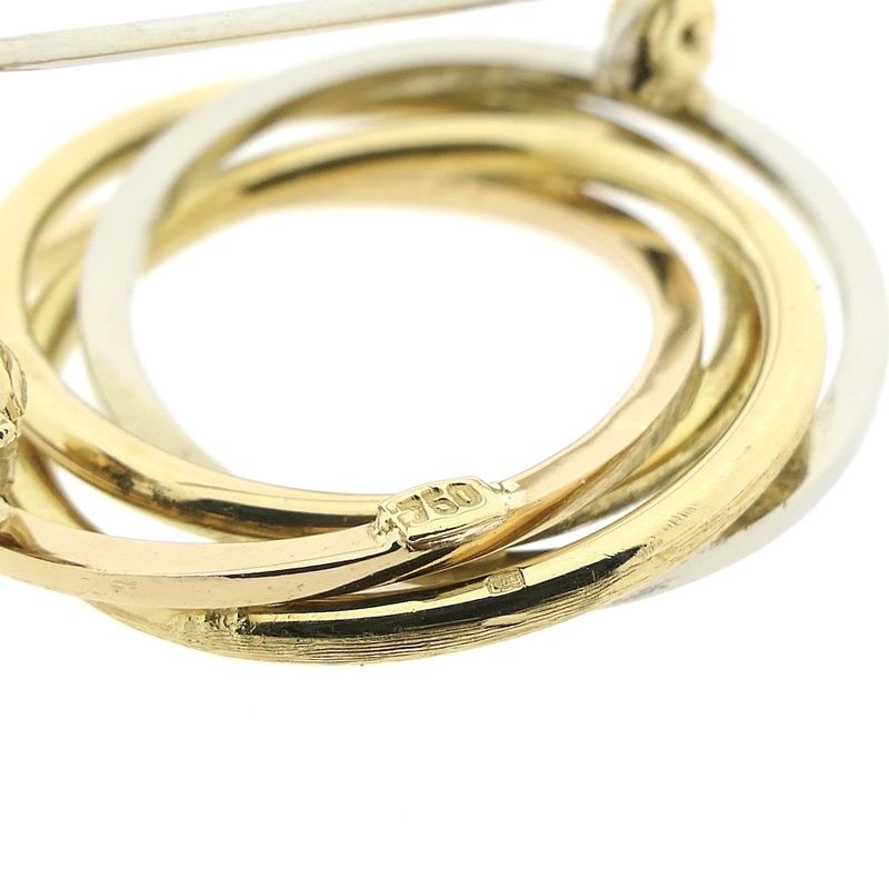 Image 7 of Tricolor gold fantasy brooch